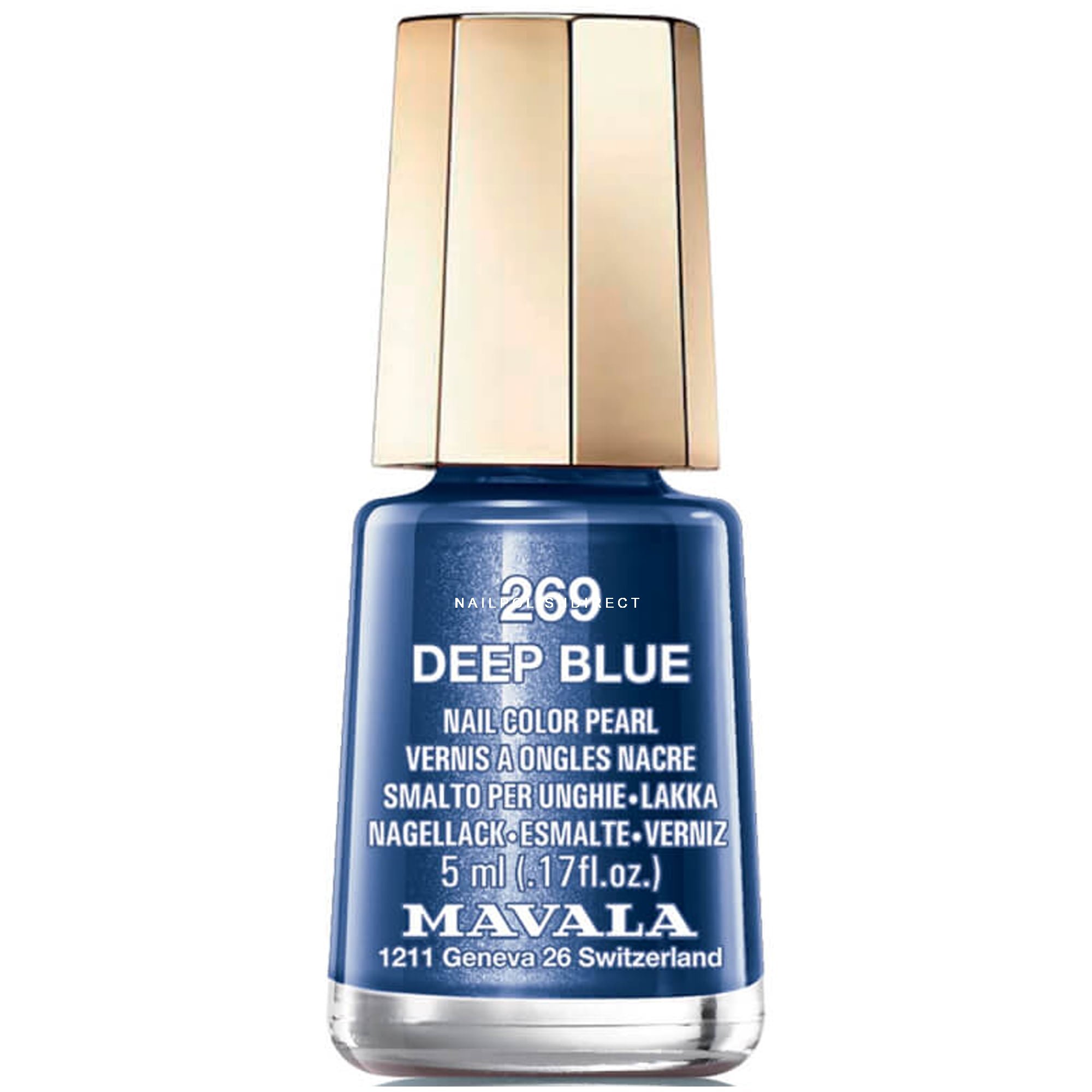 Mavala Nailpolish 269 Deep Blue مافالا طلاء أظافر رقم 269 ديب بلو. - الصورة 1