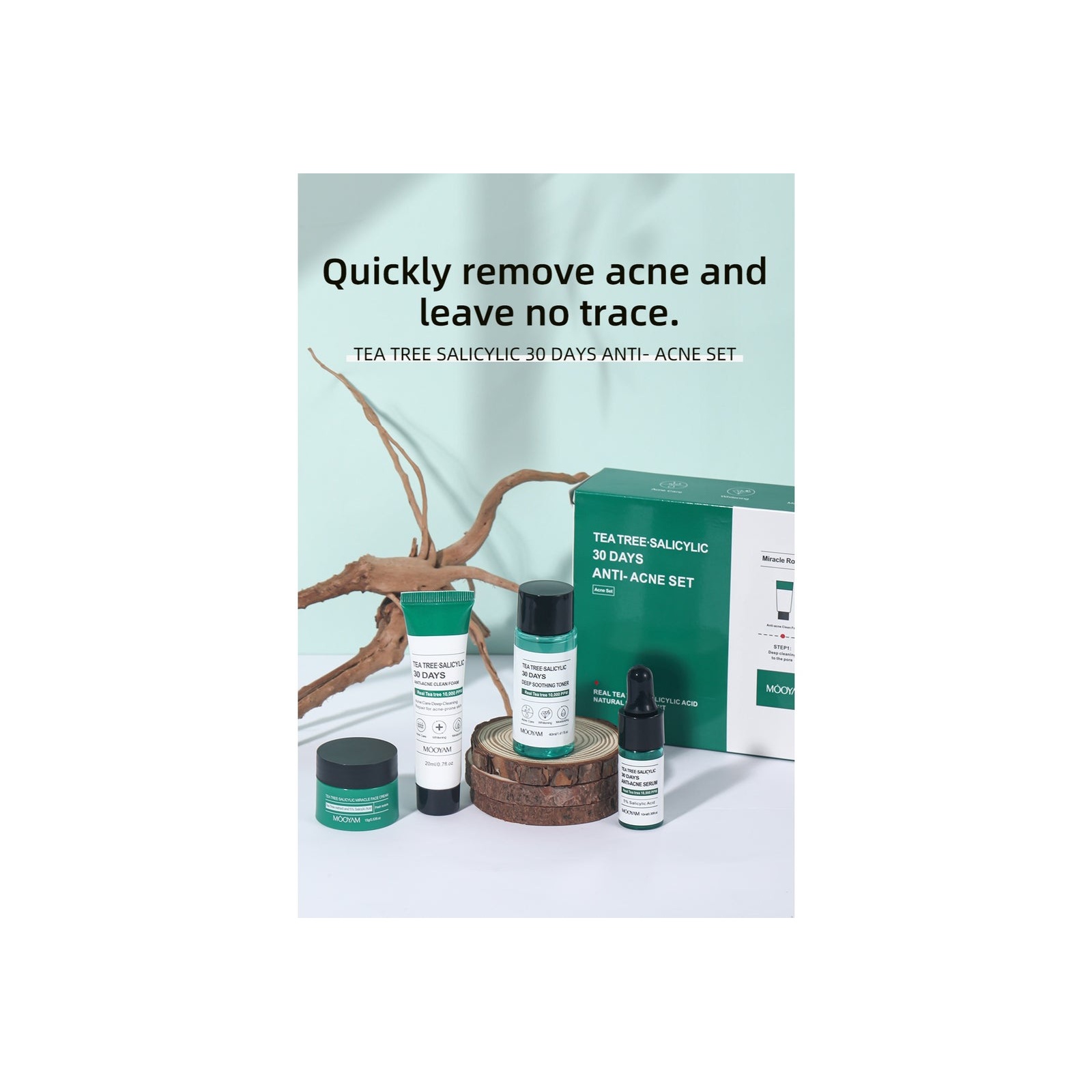 Mooyam Tea Tree Salicylic 30 Days Anti-Acne Set Mooyam Tea Tree Salicylic 30 Days Anti-Acne Set